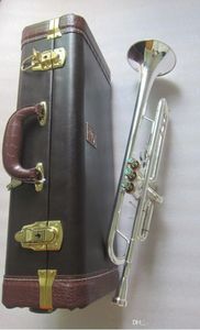 Real Picture Brass USA Stradivarius Trumpet BB LT197S-99 SIER PLADED FLAT B Musical Music Instruments Professional Horn Trumpe