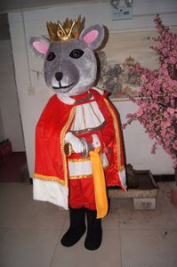 Real Picture Mouse Prince Mascot Costume Fancy Dress voor Halloween Carnaval Party Supporting Merk op