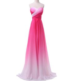 Vraie photo ombre soirée de bal robes de bal été nouveau dégradient robes de fête sexy colorée vestido de festa robes de bal hj072020468