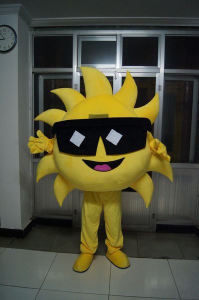 Imagen Real, disfraz de mascota de flor de sol, vestido de lujo para fiesta de Carnaval de Halloween, personalización de soporte