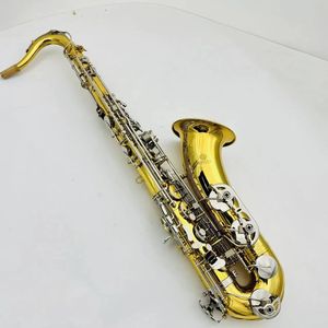 Images réelles Jupiter JTS-710GNA Saxophone Tenor B, clés plates en laiton plaqué argent, bois professionnel avec étui, accessoires