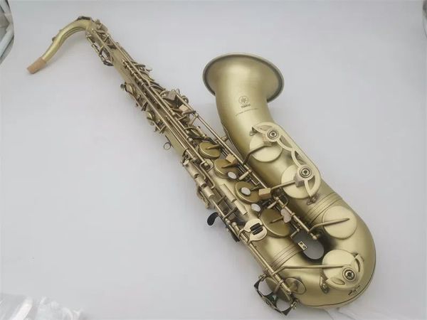 Images réelles YTS-62 Saxophone ténor référence cuivre Antique B Instrument à vent plat avec étui embout anches cou 111