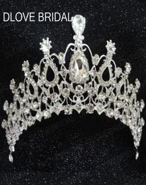Real Po – superbe couronne de mariée en cristal, concours de beauté, grande couronne royale, accessoires pour cheveux, diadèmes de tête, fête de bal, 5978020