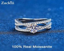 Real Anneaux 14K White Gold plaqué 4 Prong Petite Ed Vine 1CT Diamond Engagement Ring Promesse Cadeau Bijoux Bridal 2208132883141