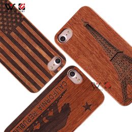 Mode Hoge Kwaliteit Hout Custom Anti-Fall Cell Phone Cases voor iPhone 7 8 11 12 x XR XS MAX