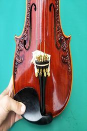 Real s de alto grado Violín de flores talladas a mano44 Violín de madera sólida Violín para principiantes Instrumentos musicales profesionales 6822799