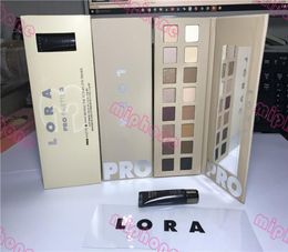 Real S Lora Pro 3 Palette 16 Color Shimmer Matte Eye Shadow Palette Mini en coulisses Primer Eye Dhl 9091526