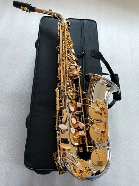 Tir réel tout nouveau Saxophone Alto A-W037 clé en or nickelé Super professionnel embout de Sax de haute qualité