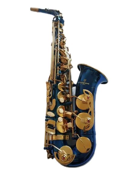 Tir réel Japon Yanagis Tout NOUVEAU Saxophone Alto A-W02 Clé Or Bleu Super Professionnel Haute Qualité Sax Embouchure Accessoires Expédition