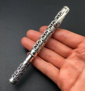 Real Silver Pen Pendant Men 925 STERLING Silver Vintage Scarved Openwork Business Pen Pendant Gift Male Pure Silver Pen Jewelry37948127130