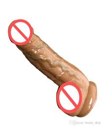 Real Skin Feel Silicone Réaliste Gode Ventouse Faux Pénis Vibrant Grosse Bite Sex Toys Pour Femme Produits Pour Adultes Strapon Godes1987514