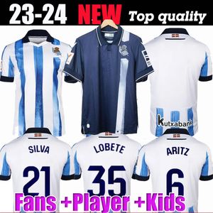 Real Sociedad 2023 2024 Jersey de fútbol OYARZABAL X PRIETO PORTU DAVID SIA Camiseta de fútbol JUANMI 22 23 Carlos Fernández Camiseta de Futbol Hombres