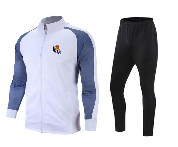 Real Sociedad – veste de survêtement de loisirs pour adultes, combinaison d'entraînement de sports de plein air pour hommes, ensembles d'extérieur pour enfants, Kits de maison