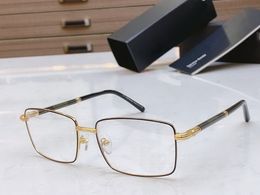 Real Top Quality Mens Bril Eyewear, beknopte stijl optische frames Effen bril, mode-lenzenvloeistof frame voor heren