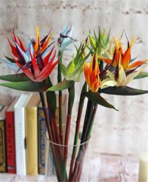 Fleur artificielle oiseau du paradis, 70cm, vraie touche, Strelitzia Reginae Aiton, pour centres de table de mariage, 9218279