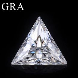 Véritable diamant en vrac taille Triangle 0,3ct à 3ct pierres couleur D VVS1 GRA certifié pierres précieuses cultivées en laboratoire matériel de bijoux de luxe 240327