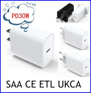 Real True PD30W Charger pour iPhone 14 Pro MAX IPAD BLOC DE CHARGE MUR FAST pour Samsung Huawei Xiaomi Tablet PC 30W Speed ​​Chargers6653533