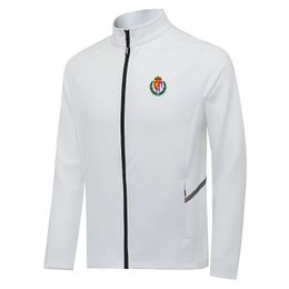 Real Valladolid – manteau de sport de loisirs pour hommes, manteau chaud d'automne, chemise de sport de jogging en plein air, veste de sport de loisirs