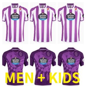 Real Valladolid Soccer Jerseys Club Sad Camisetas de Futbol Kit Kids Equipment Football Shirts 230n