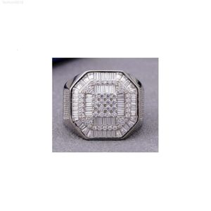 Bague en diamant véritable Vvs Moissanite pour hommes, personnalisée, style Hip Hop, bague en diamant pour hommes, provenant d'un exportateur indien