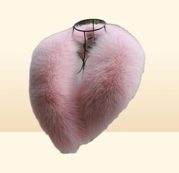 Real Winter New Pink Fox Écharf manteau jket châle féminine Femme Collier de fourrure à fourrure y2010073010472