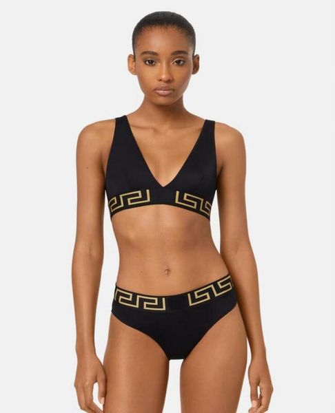 Realfine 5A Swimwear vs Twopiece Greca Border Bikini Swimsuits de luxe Designer Fomen Taille Sxl Aller à Description Look Picture3703157