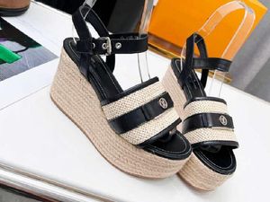 Realfine Sandalen 5A 8156370 B Starboard Wedge Sandal Schuhe für Damen Größe 34–42