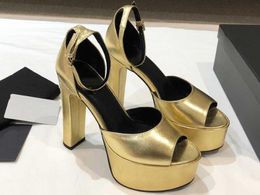 Realfine Shoes Jodie Platform 14,5 cm Sandalia de tacón alto para mujer talla 35-41