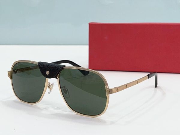 Realfine888 5A Eyewear Catier CT0165S Santos De Pilot Frame Gafas de sol de diseñador de lujo para hombre Mujer con gafas Caja de tela CT0194S