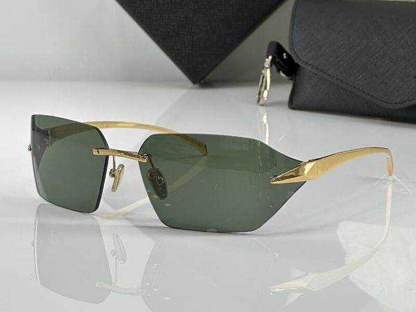 Realfine888 5A Eyewear PRA SPRA55 SPRA56 Runway Metal Gafas de sol de diseño de lujo para hombre mujer con estuche de tela para gafas