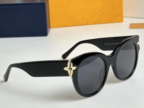 Realfine888 5A lunettes Z1777W fleur bord rond luxe lunettes de soleil de créateur pour homme femme avec lunettes étui en tissu Z1305W Z1505