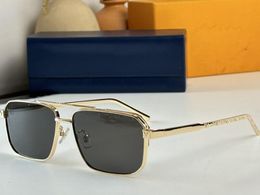 Realfine888 5A Eyewear Z1976U Rise Metal Square Gafas de sol de diseño de lujo para hombre mujer con estuche de tela para gafas