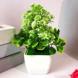 Plante de fleur artificielle en pot réaliste, décoration d'extérieur pour la maison et le bureau, cadeau de décoration de bureau