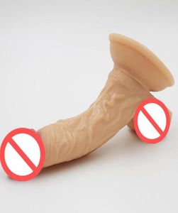 Realistische grote vleesdildo Waterdichte flexibele penis met getextureerde schacht en sterke zuignap lul seksspeeltje voor vrouwen sexshop4595169