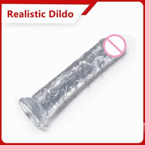 Realistic Clear Dildo Sex Toy For Women Beginner Silicone Dildos With Strong Suction Cup Hands-Free Adult Masturbator G Spot