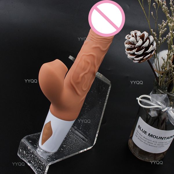 Réaliste gode vibrateur femelle rétractable succion clitoridien ventouse Stimulation vibrant sexy jouet masturbateur chauffage adulte