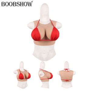 Realistische borstimplantaten plaat kunstmatige siliconen borstprothesen bodysuit voor crossdresser cosplay shemale sissyboy transgender tetas