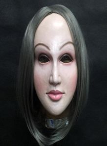 Masque féminin réaliste déguisement self halloween latex réalista maske crossdressère de poupée masque dame masque peau y2001033689494