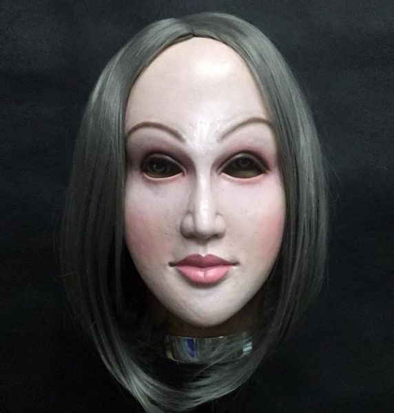 Masque féminin réaliste déguisement self halloween latex réalista maske croskressher poupée masque dame skin masque y2001034969773