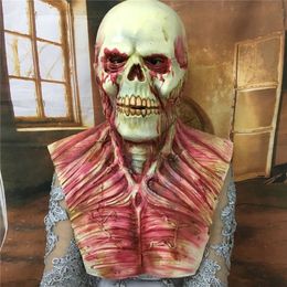 Realistische Latex Scary Devil Zombie Mask Vorrible Monster Skull Full Gezicht Masker Halloween Home Party Cosplay Masks Props Kostuums