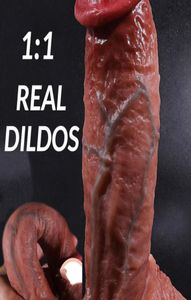 Pénis réaliste godes énormes pour femmes toys sexuels lesbiennes grosse fausse bite silicone femelles