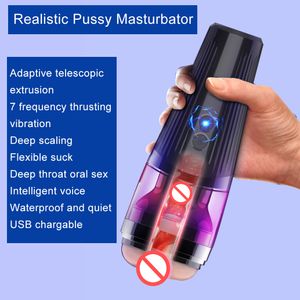 ZL0122 Pussy Masturbator Dispositif réaliste Male masturbation masturbation tasse de pénis de pénis