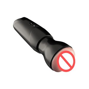 Réaliste Chatte Masturbateur Dispositif Adulte Mâle Électrique Masturbation Coupe Pénis Formation Tasses Artificielle Simulé Vagin Sex Toys Pour Hommes Garçon Valentine ZL0121