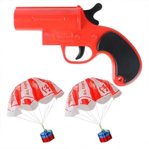 Pistolas de señal realistas, lanzamiento de paracaídas, juegos familiares, juguetes educativos preescolares, novedad en miniatura, juego de lanzamiento de juguetes 240220