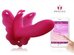 REALOV LYDIA Smartphone APP Afstandsbediening Wearable GSpot Vibrator Strapon Kut Massager Slipje Clitoris Stimulator Jump Egg7070798