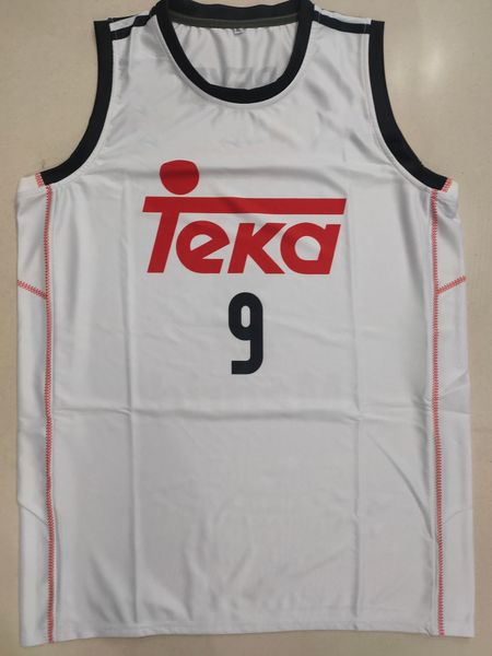 REALS 2014-15 UNIFICON HOME # 9 Freyes # 5 Rudy Basketball Jersey peut être personnalisé avec n'importe quel nom et numéro