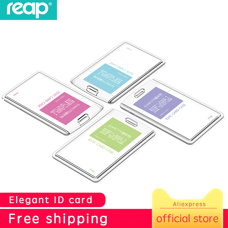 Reap 7175 Acrylic Transparent Card Holders High quality Badge holder Crystal Card Bus ID holders Plastic