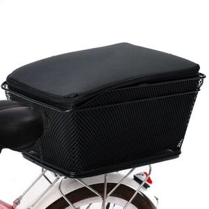 Panier de vélo arrière Sac à vélo de grande capacité COUVERCE DE SAPPERSION INFÉRENCE MÉTAL