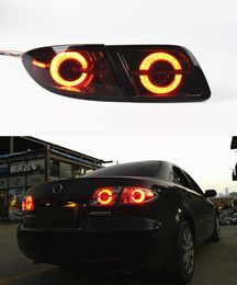 Luz traseira reversa do freio traseiro para mazda 6 led lanterna traseira 2004-2012 lâmpada de sinal de volta dinâmica acessórios automotivos