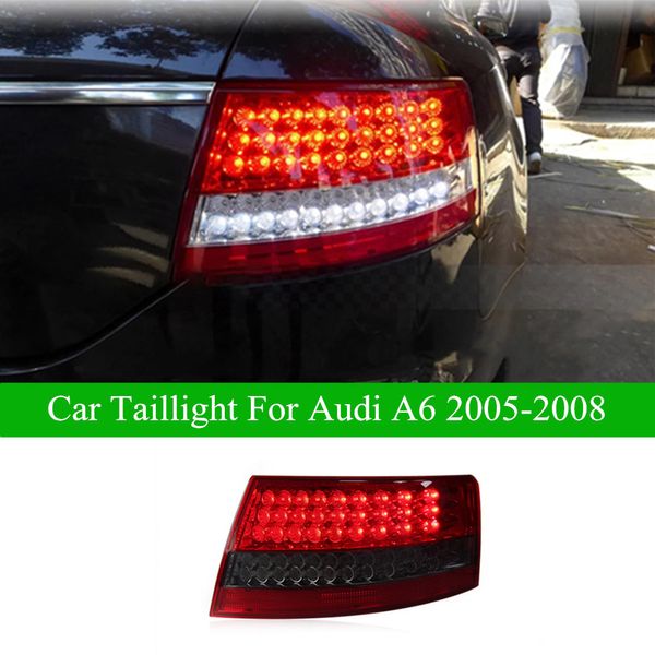 Conduite arrière + frein + feu arrière arrière pour Audi A6 LED ensemble de feux arrière 2005-2008 clignotant dynamique accessoires de voiture lampe